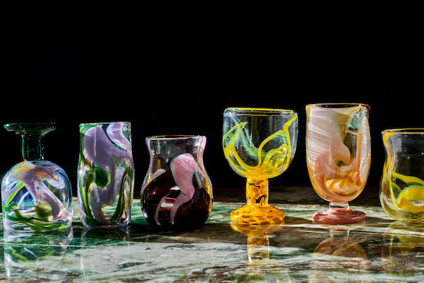 wine glass in sunny