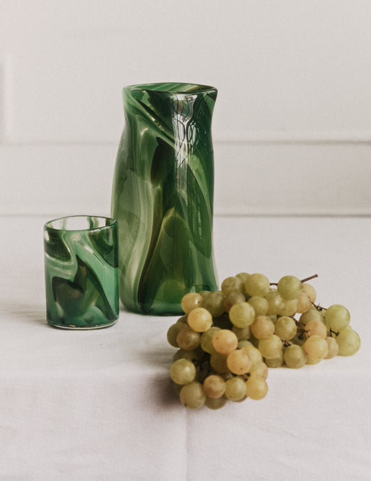 Handblown glass in Moss