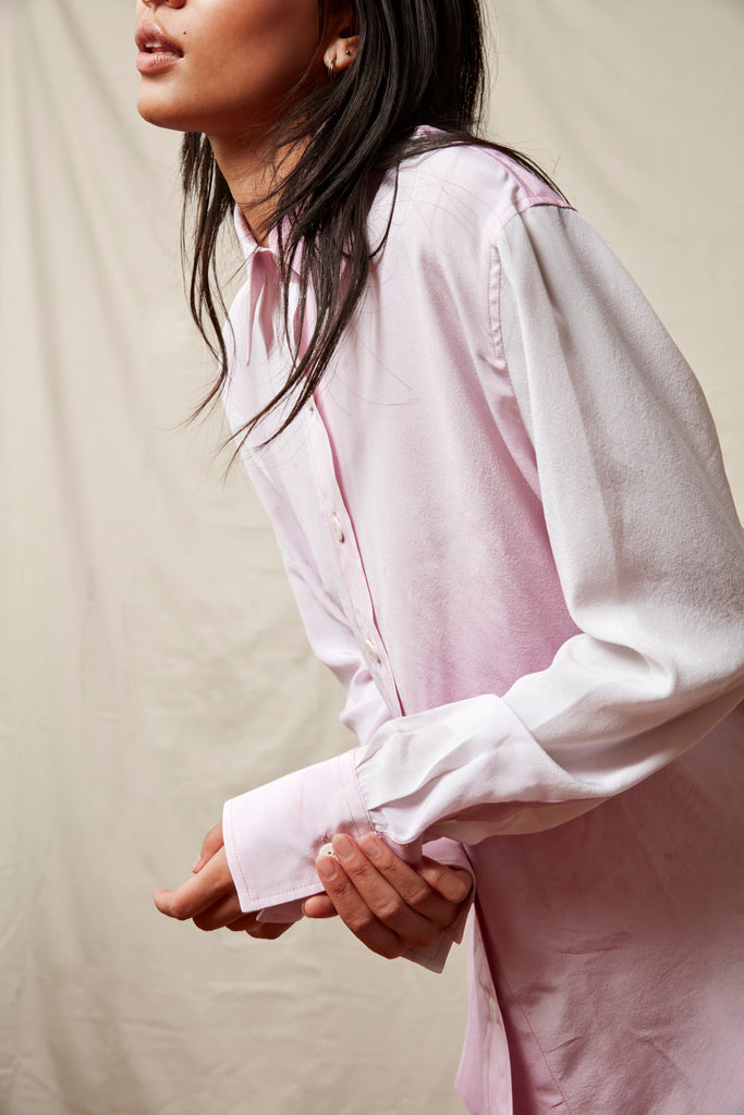 Botanical Silk Blouse - Cochineal