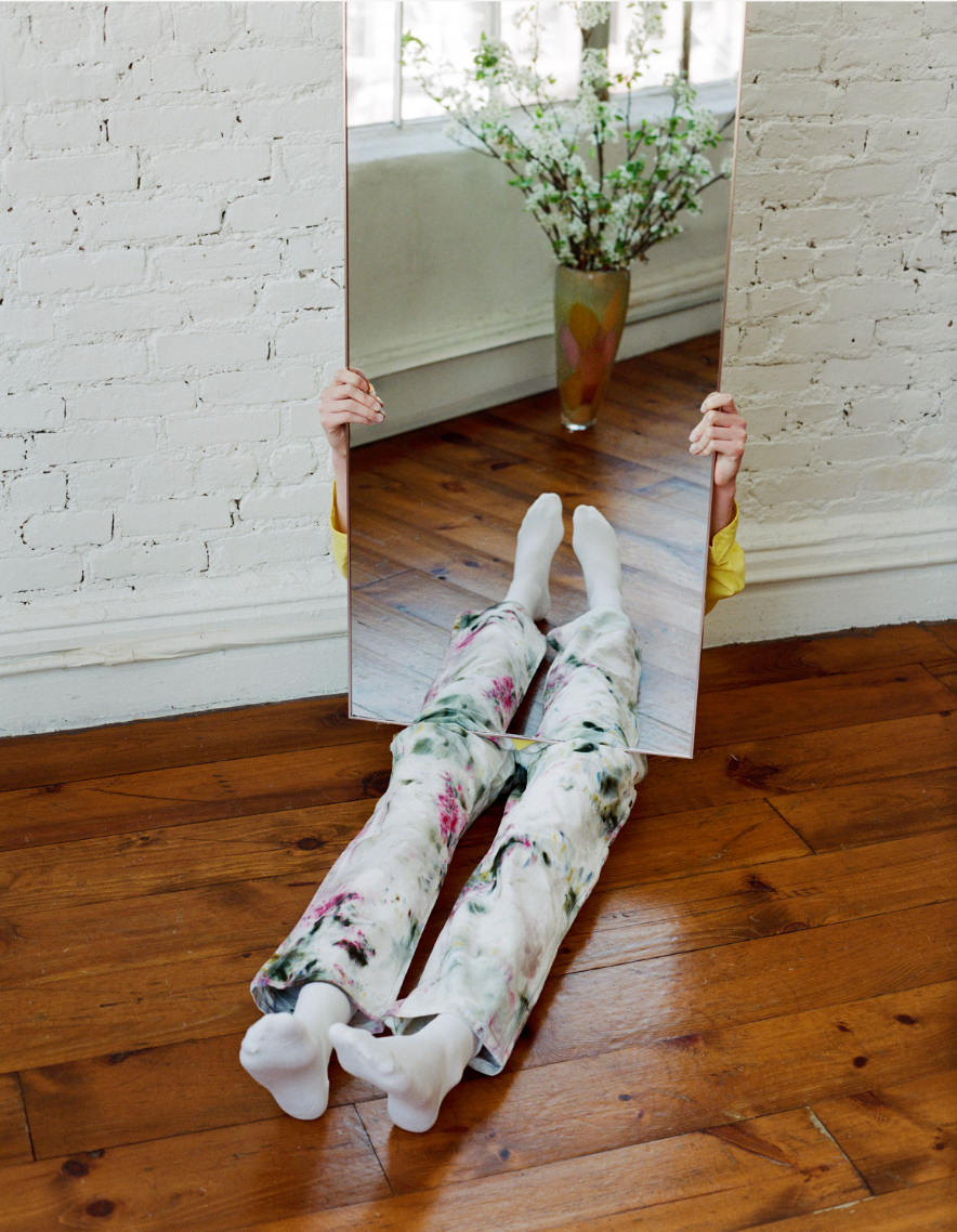 Sample sale dyed Dickies in Garden Party