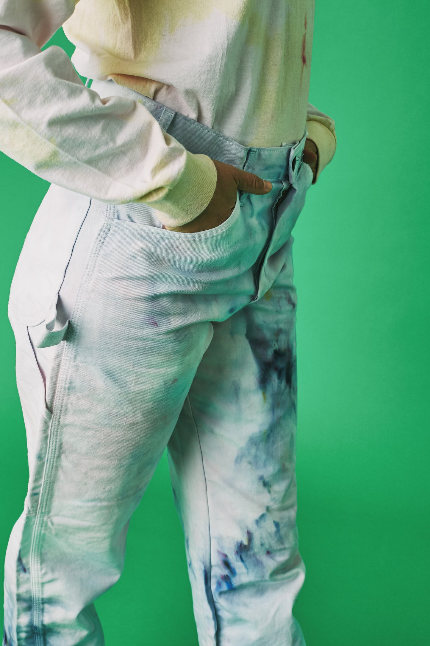 Sample sale dyed dickies in Kokomo