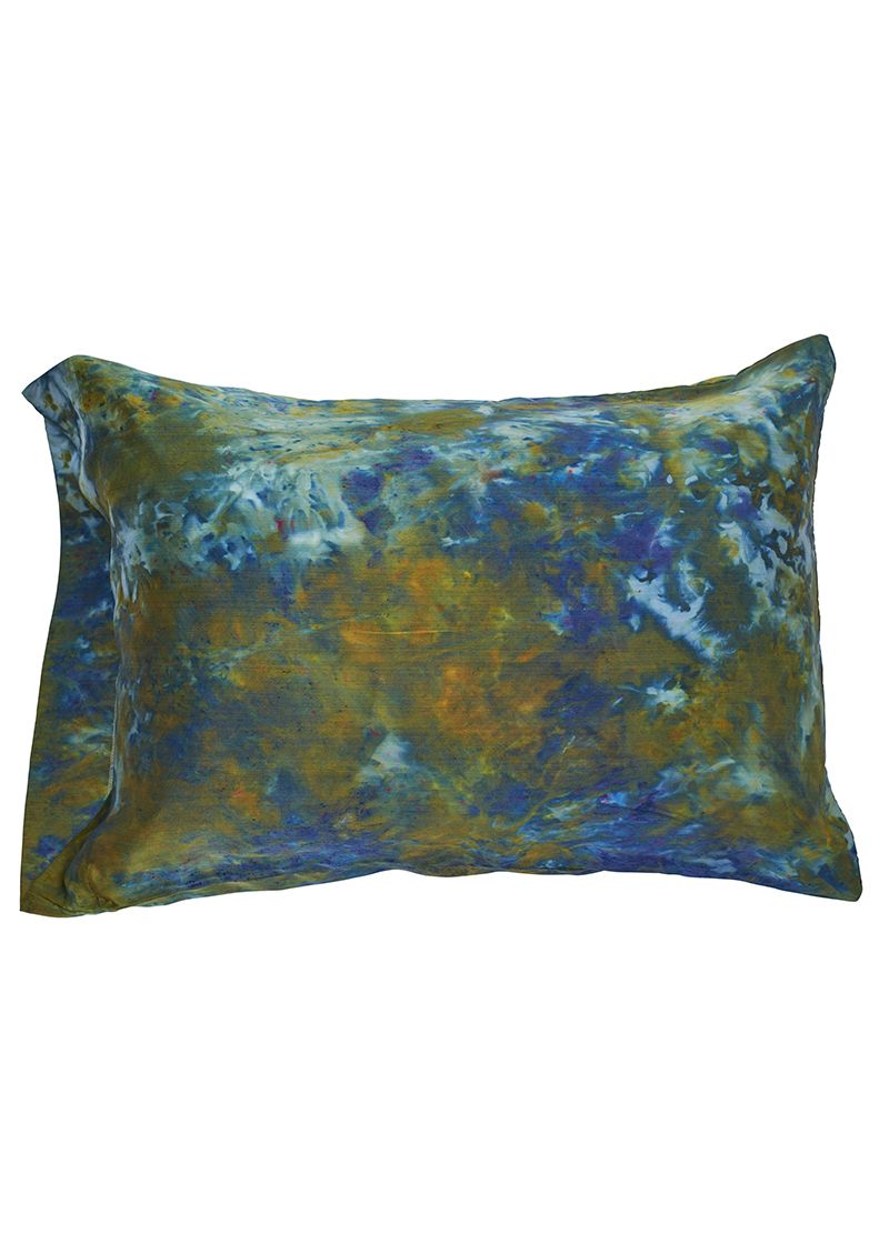 Silk Pillowcase in Peacock