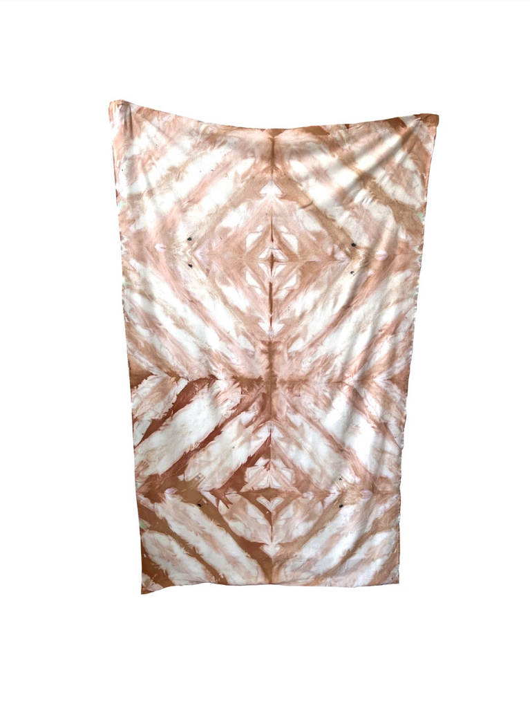 Raw Silk Beach Throw in Crush