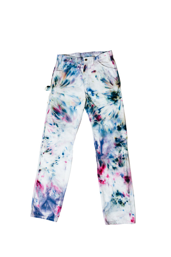 Sample sale dyed Dickies in Garden Party