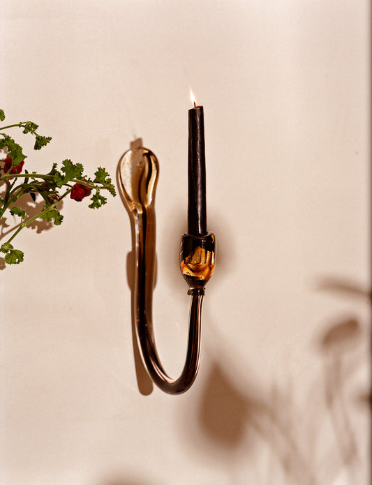 wall candle holder in fume