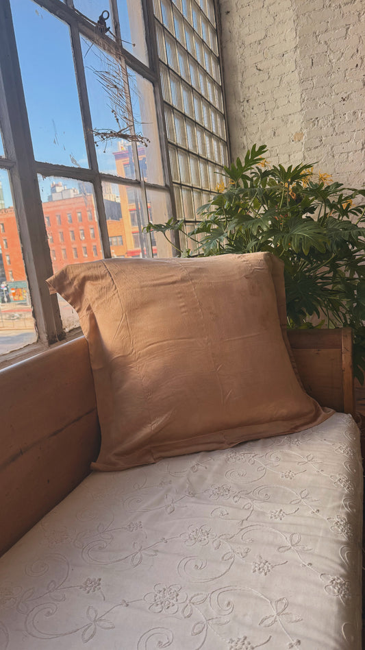 sample sale euro sham dyed in tree barks x2