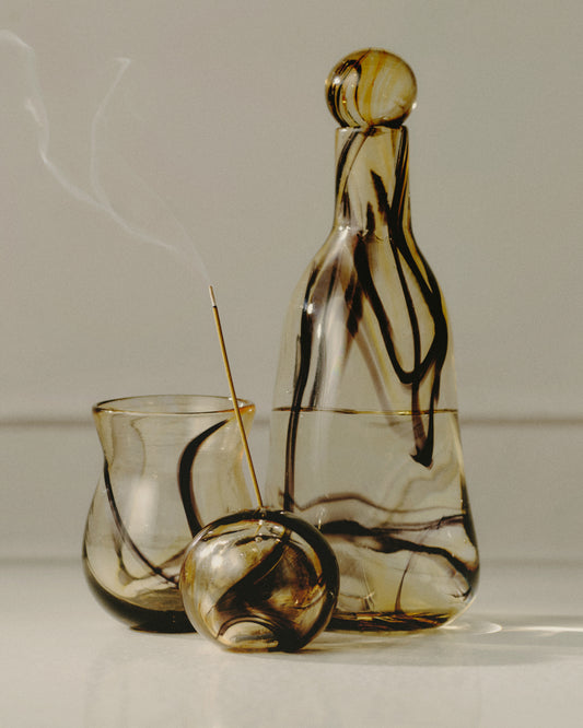 Tulip Glass in Fumé