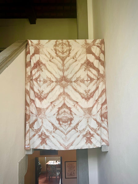 Raw Silk Beach Throw in Crush