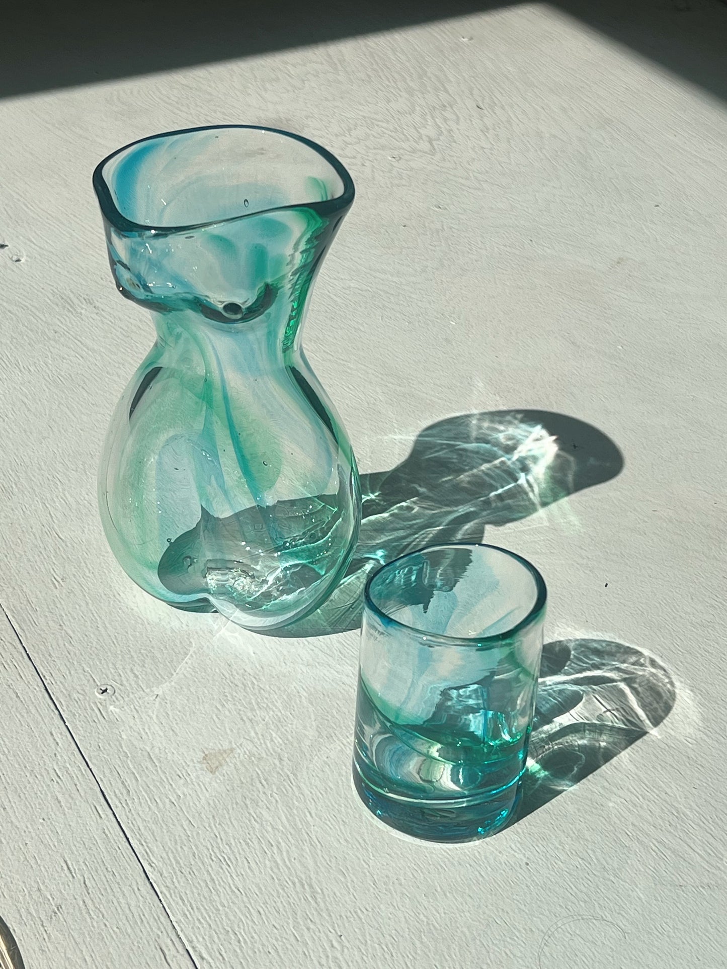 Summer Exclusive Hand Dyed Glass in Flo