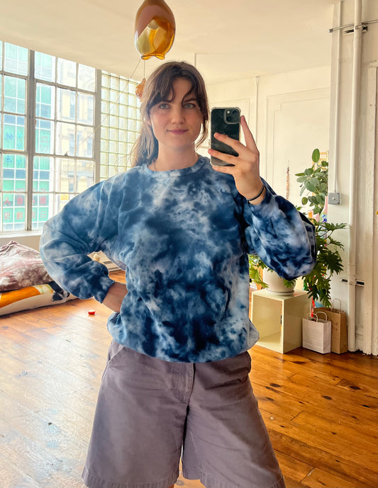 sample sale splash crewneck