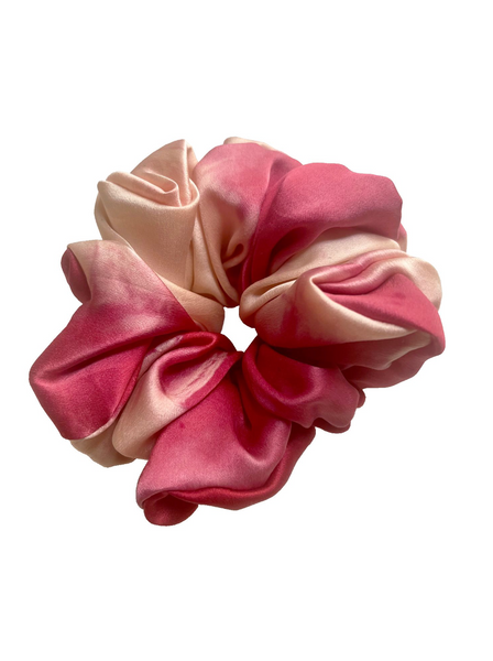 Extra Large Silk Scrunchie in Rhubarb