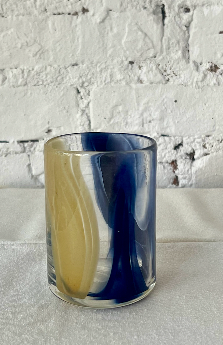 navy + tan sample sale glass