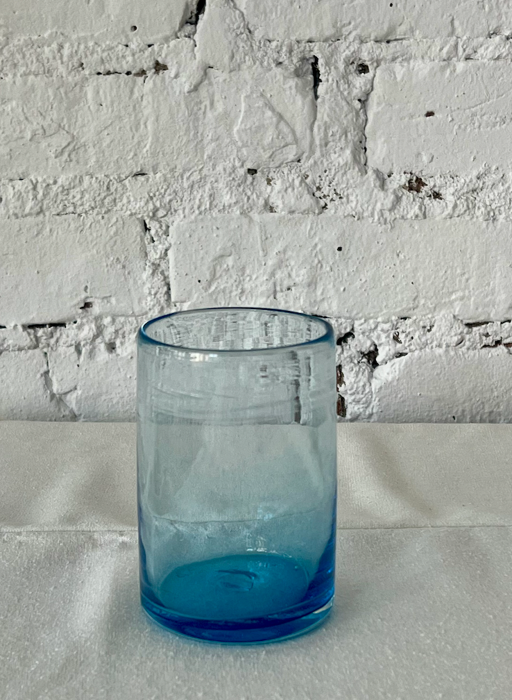 sample sale aqua glass