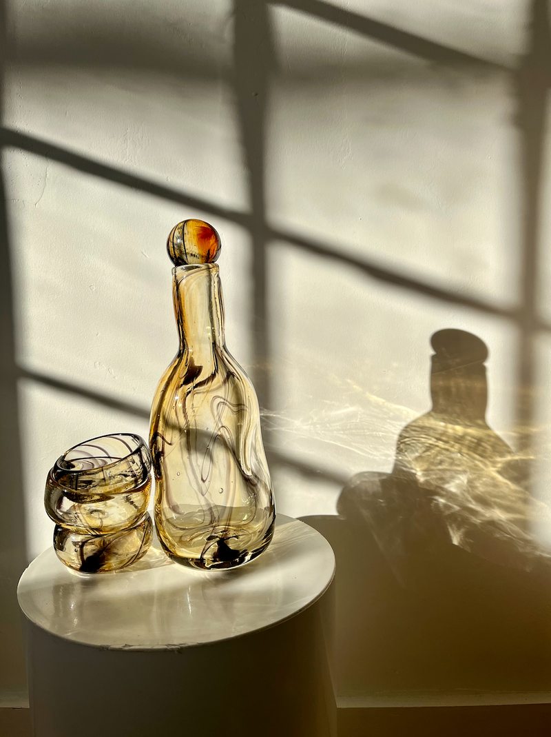Glass Bottle in Fumé