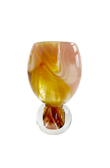 Handblown Coupe in Fumé