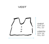 Sample Sale Vest in Moss