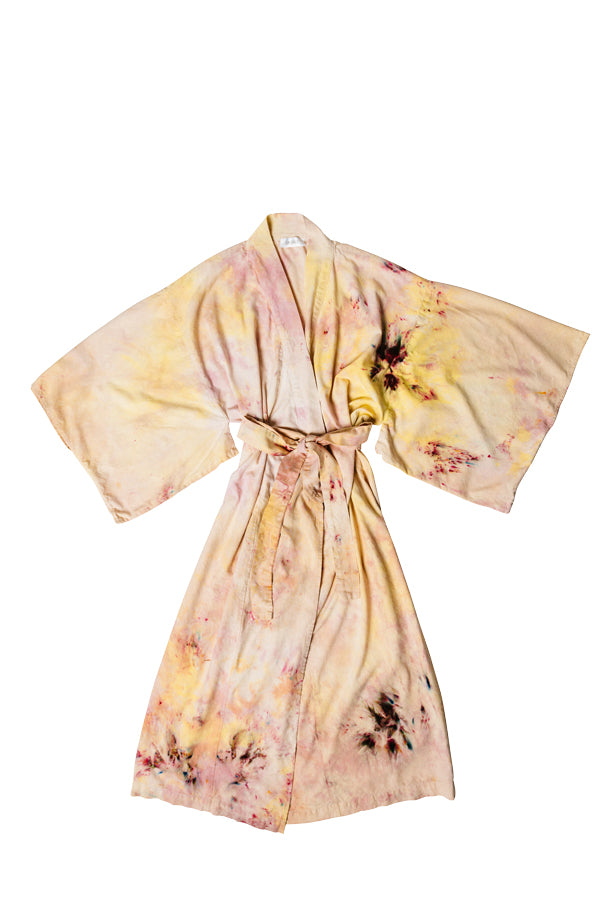 Raw Silk Robe in Nosara