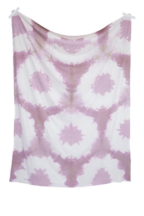 Raw Silk Beach Throw in Rose
