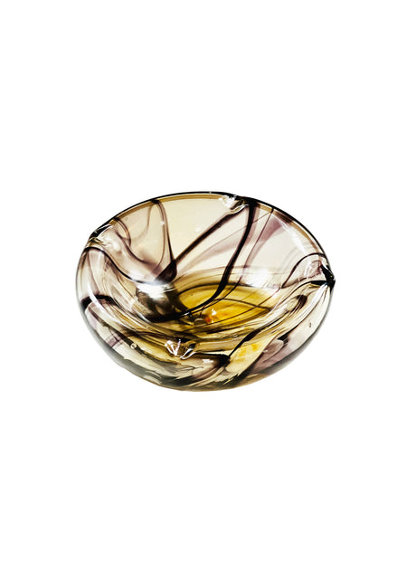 Handblown Coupe in Fumé
