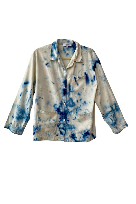 Botanical Silk Blouse - Cochineal, Madder Root, and Tree bark